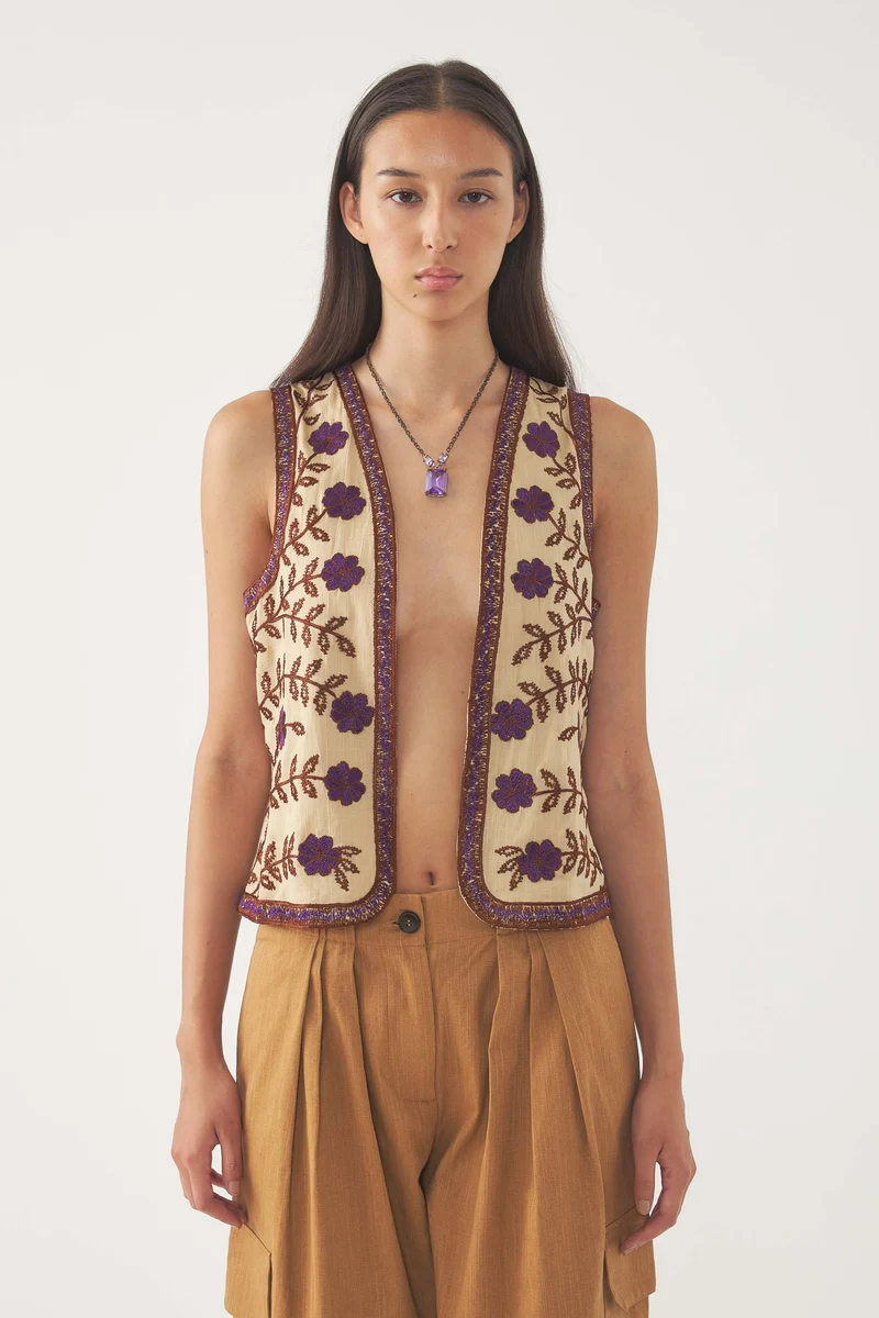 Gilet brodé Ary