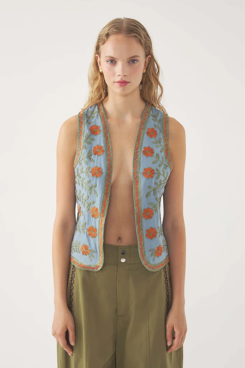 Gilet brodé Ary