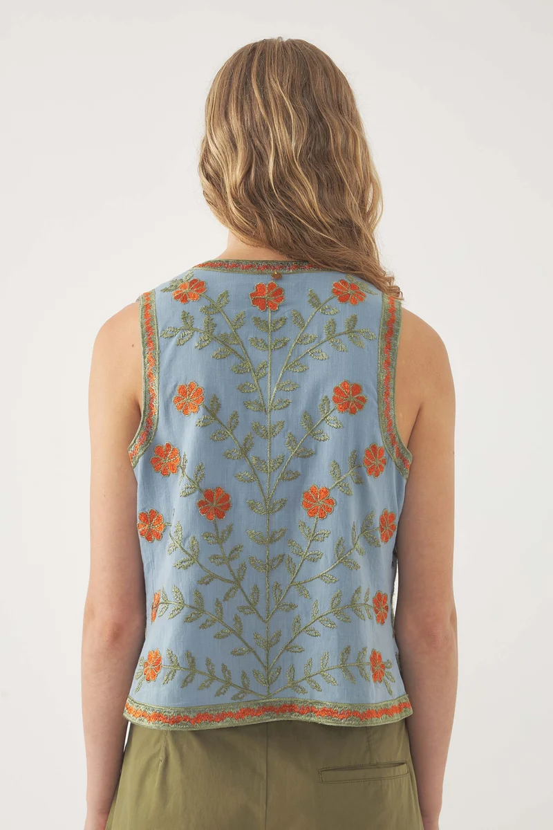 Gilet brodé Ary