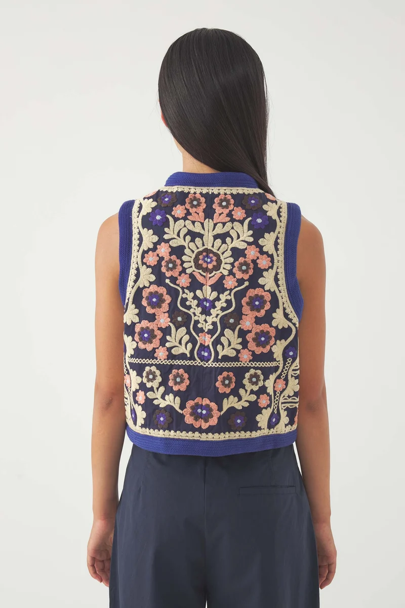 Gilet brodé Ossie