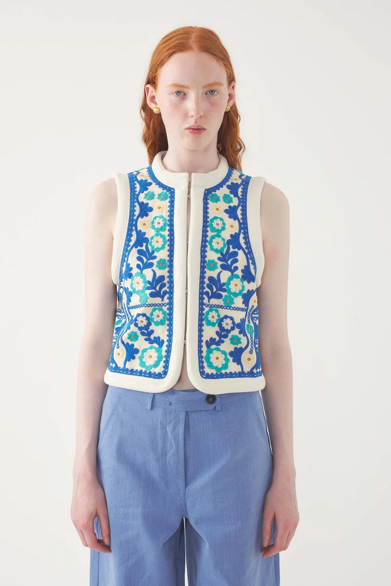 Gilet brodé Ossie
