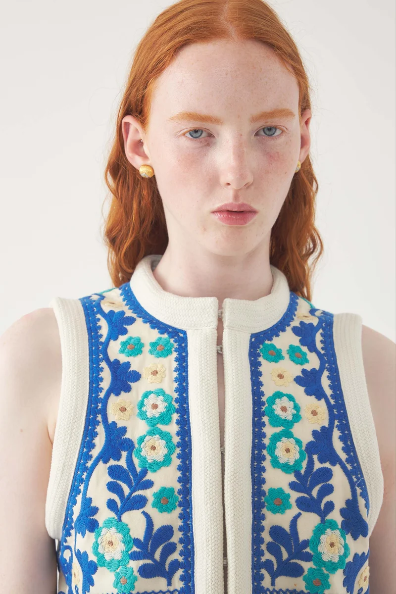 Gilet brodé Ossie