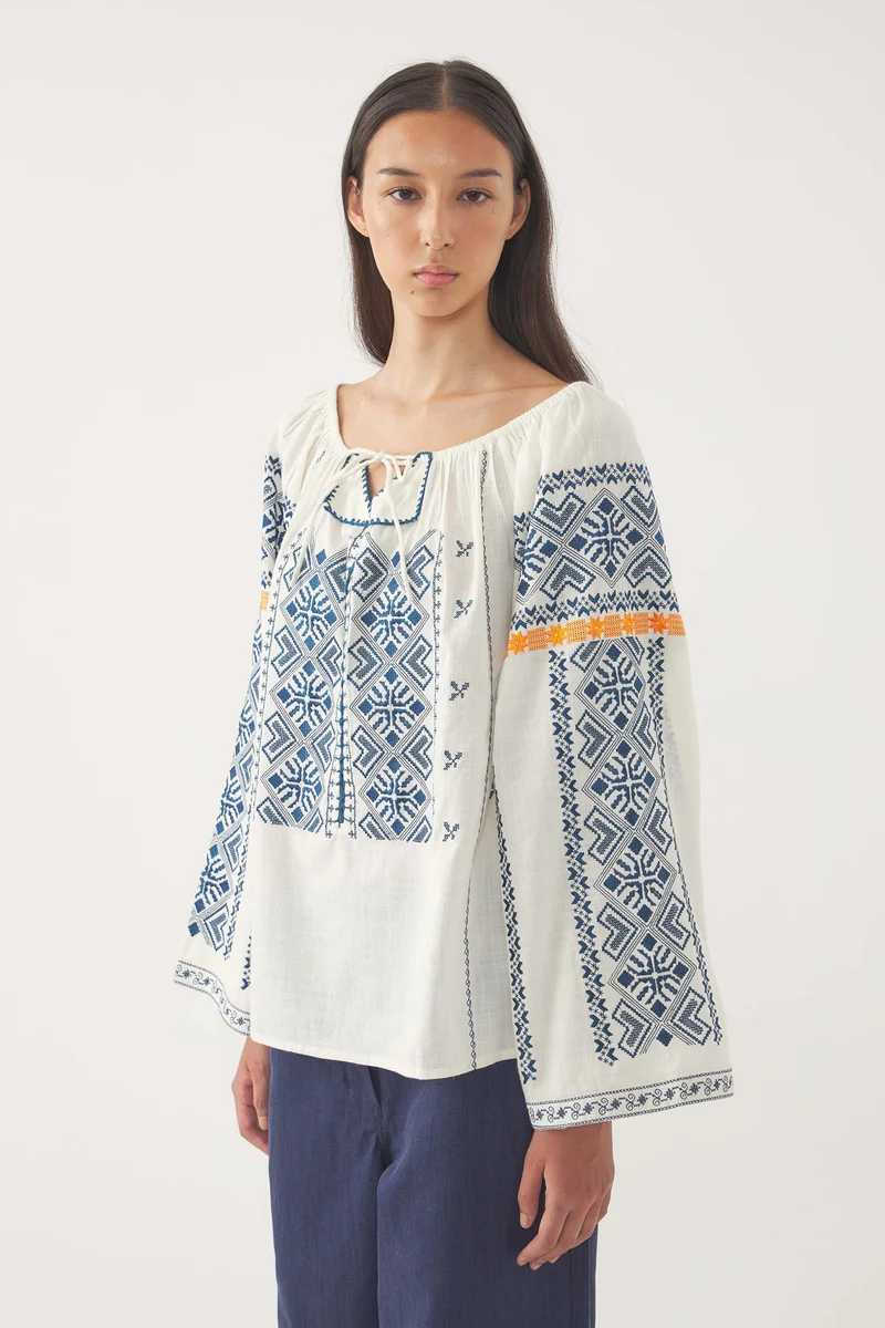 Blouse brodée Edna