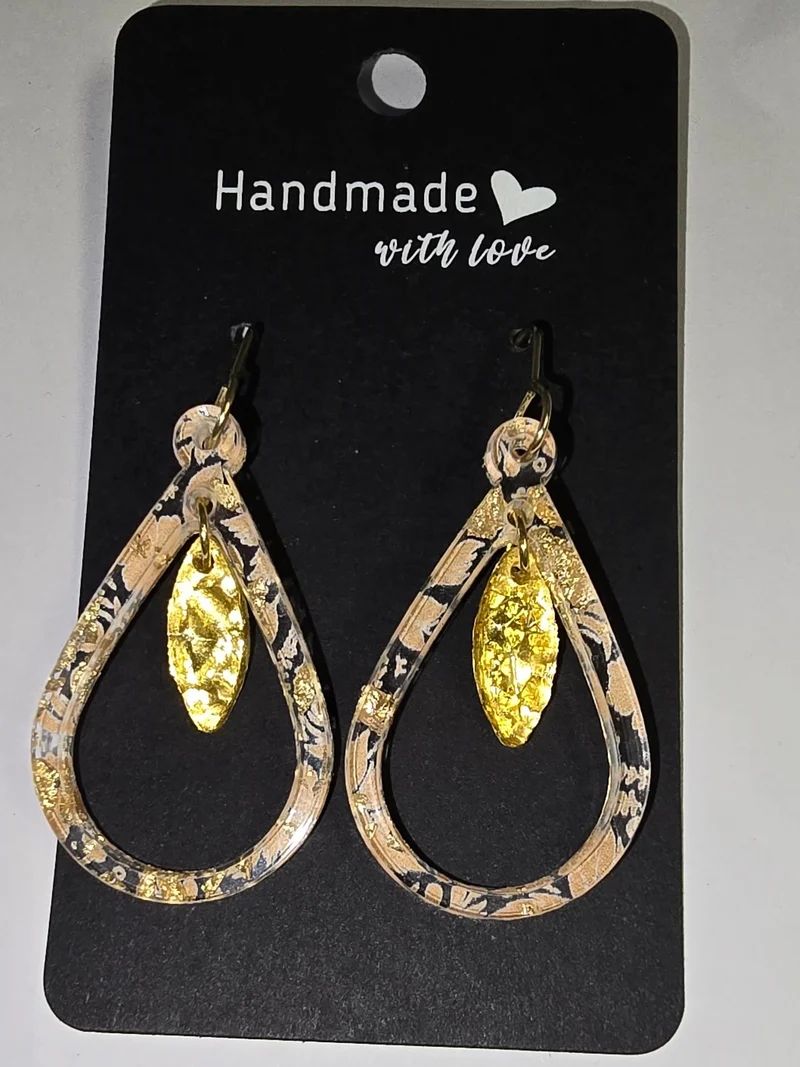 His Spirit Creations Various Acrylic Earrings. V. 1042