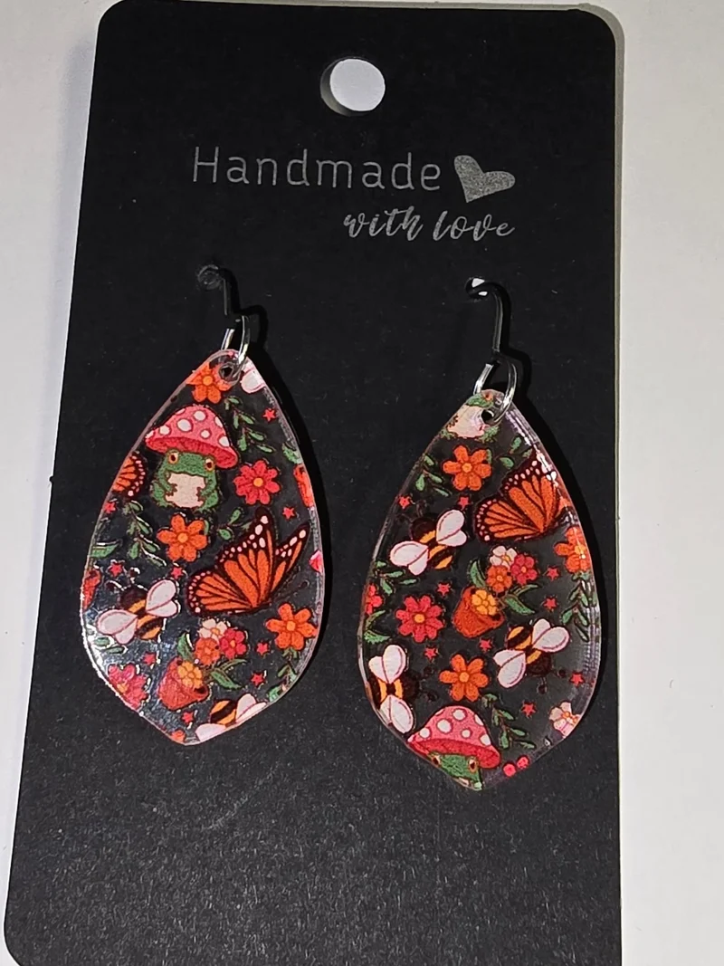 His Spirit Creations Various Acrylic Earrings. V. 1042
