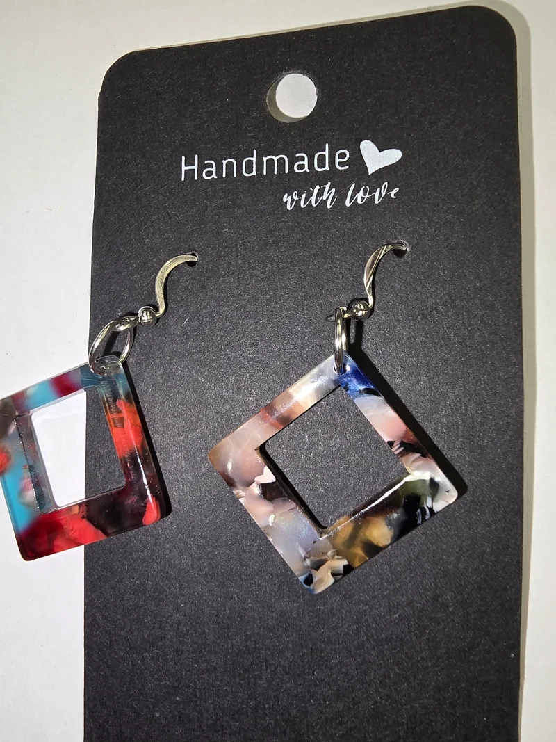 His Spirit Creations Assorted Acrylic Earrings V. 1042
