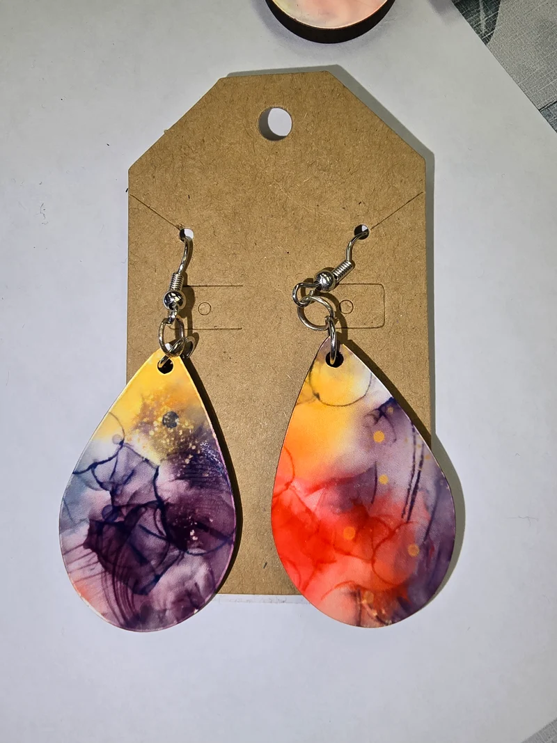 His Spirit Creations Assorted Acrylic Earrings V. 1042