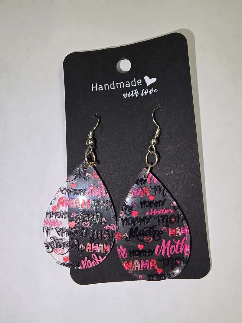 His Spirit Creations Assorted Acrylic Earrings V. 1042