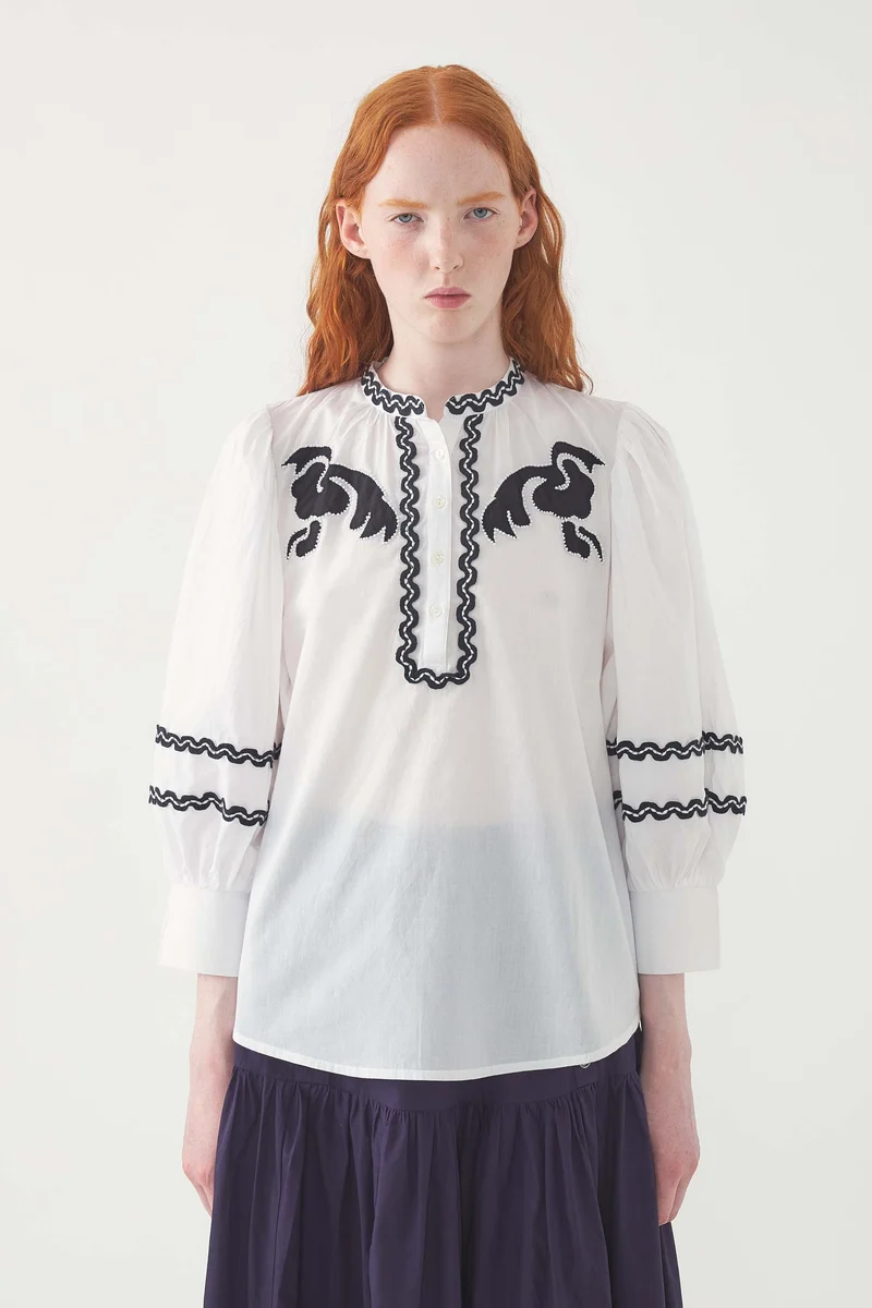 Blouse brodée Dali