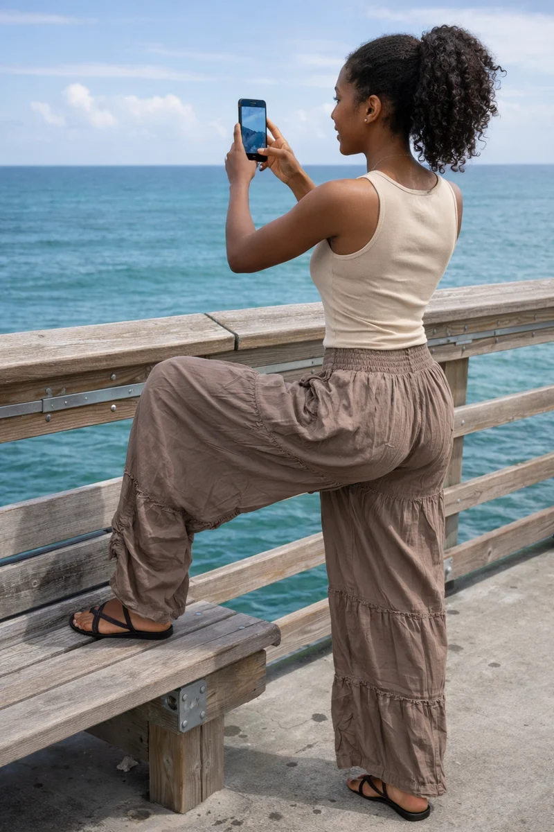 Angie Brand Boho Relaxed Fit Pant