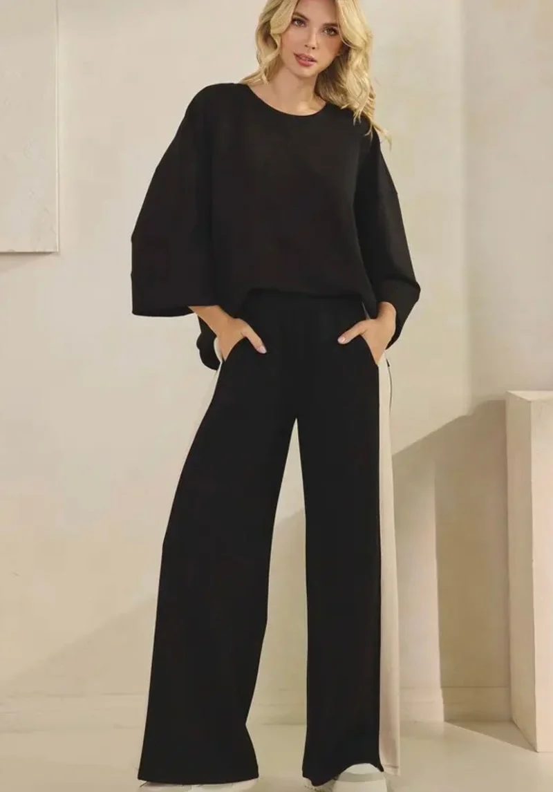 Yelete Two Tone Pants Set