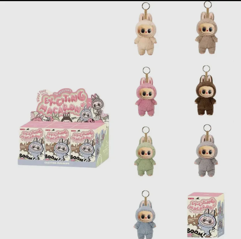 Monster Bunny Plush Doll KeychainMacaron Blind Box