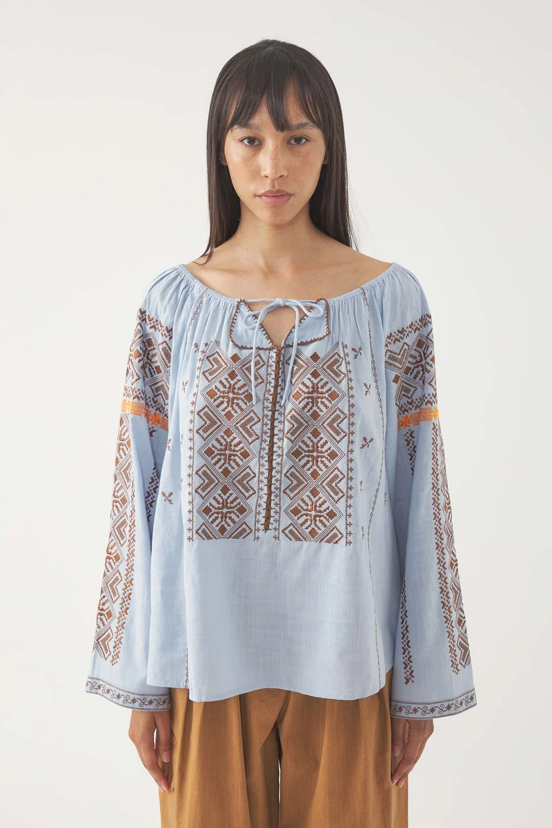 Blouse brodée Edna