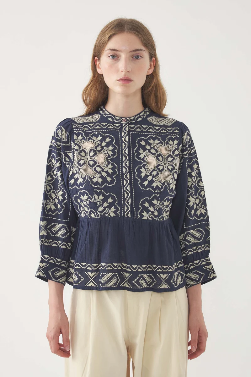 Blouse brodée Milos