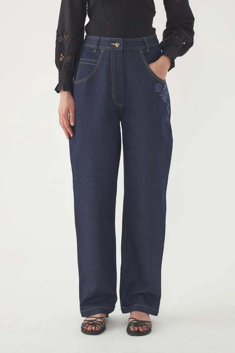 Pantalon brodé Randy