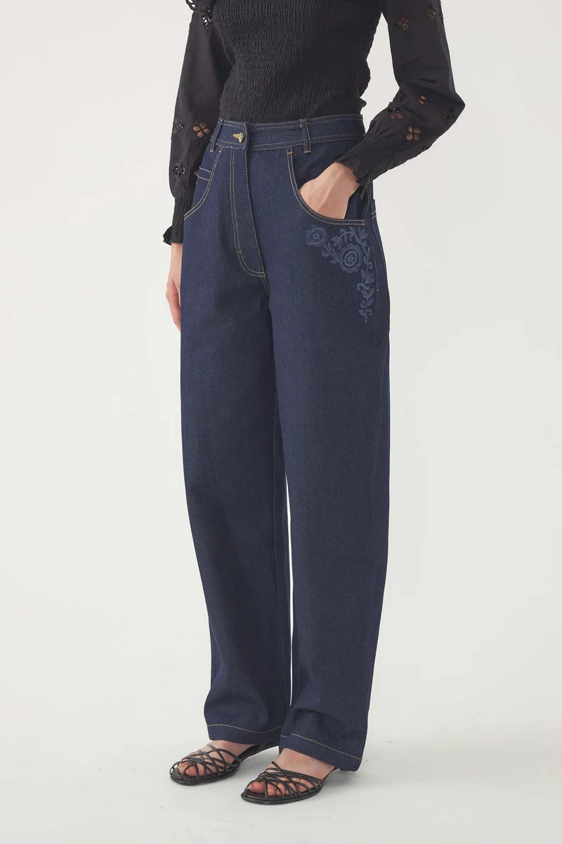 Pantalon brodé Randy