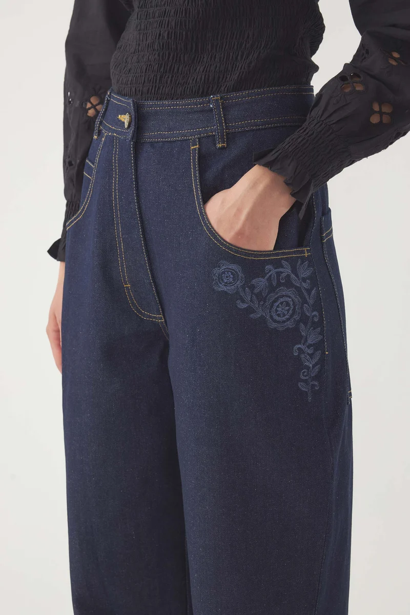 Pantalon brodé Randy