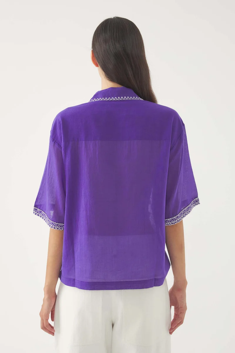 Blouse brodée Suzane