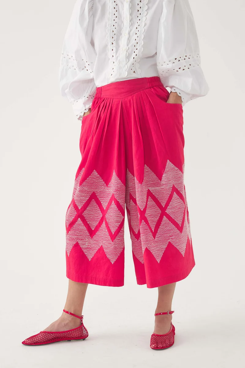 Jupe-short brodée Tolede