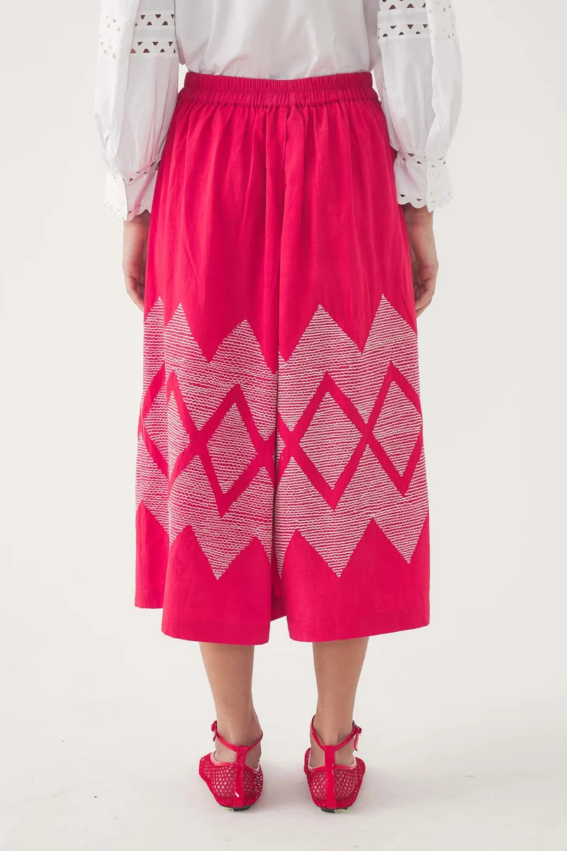 Jupe-short brodée Tolede