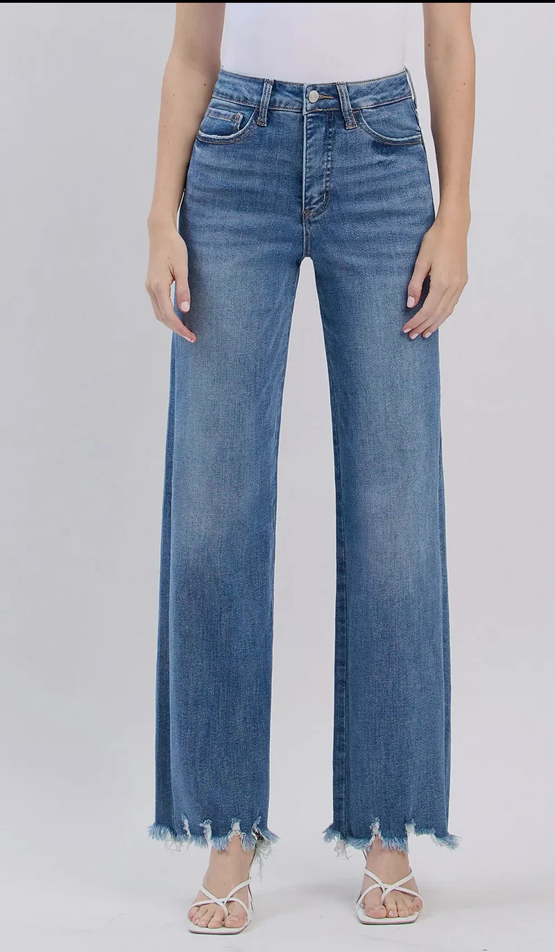 Vervet High Rise Loose Fit with Uneven Hem