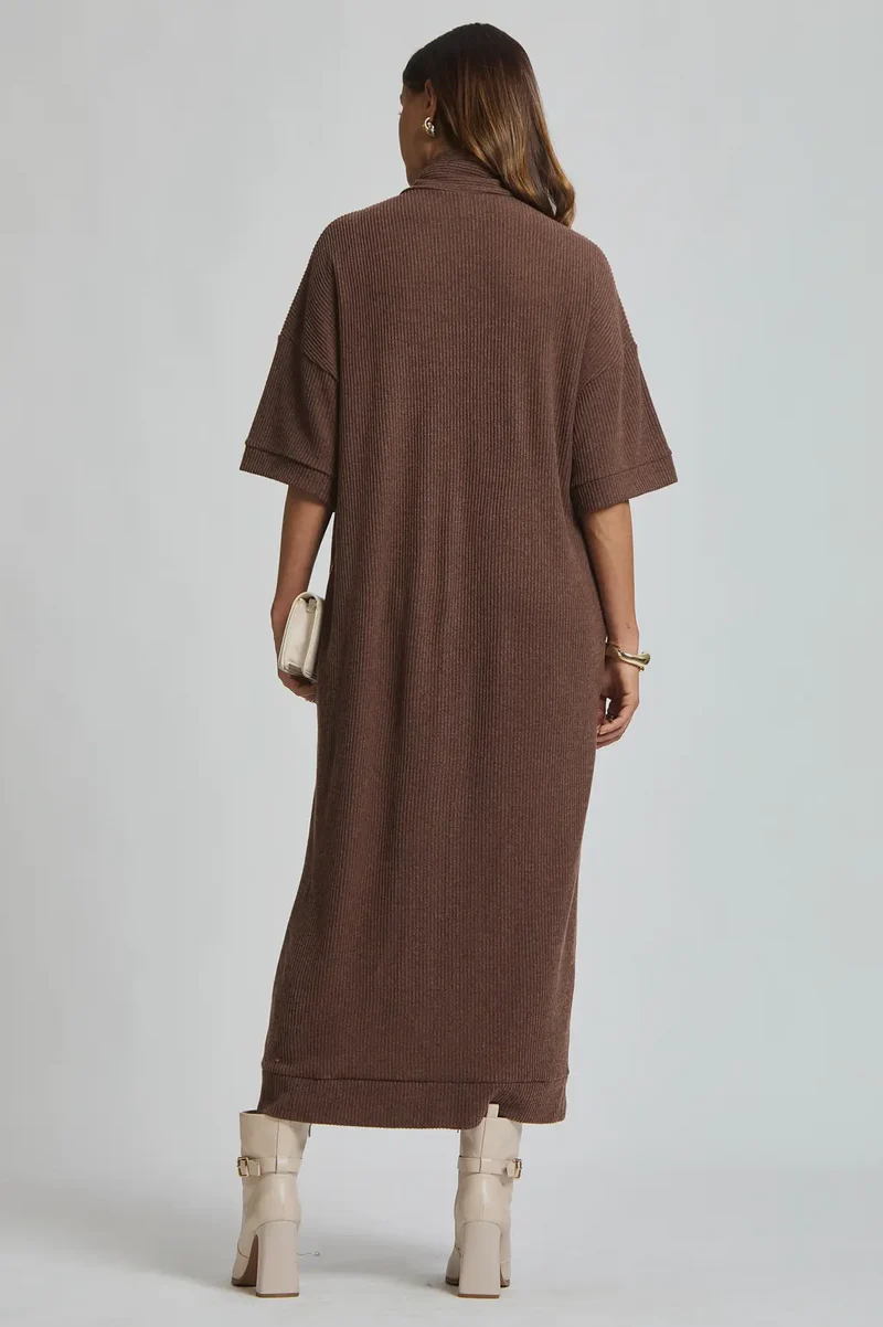 Dear Scarlett Relaxed Fit Ribbed Maxi Dress