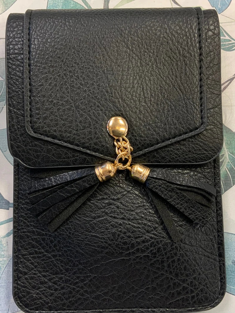 Crossbody Cell Phone Bag with Small Tassel