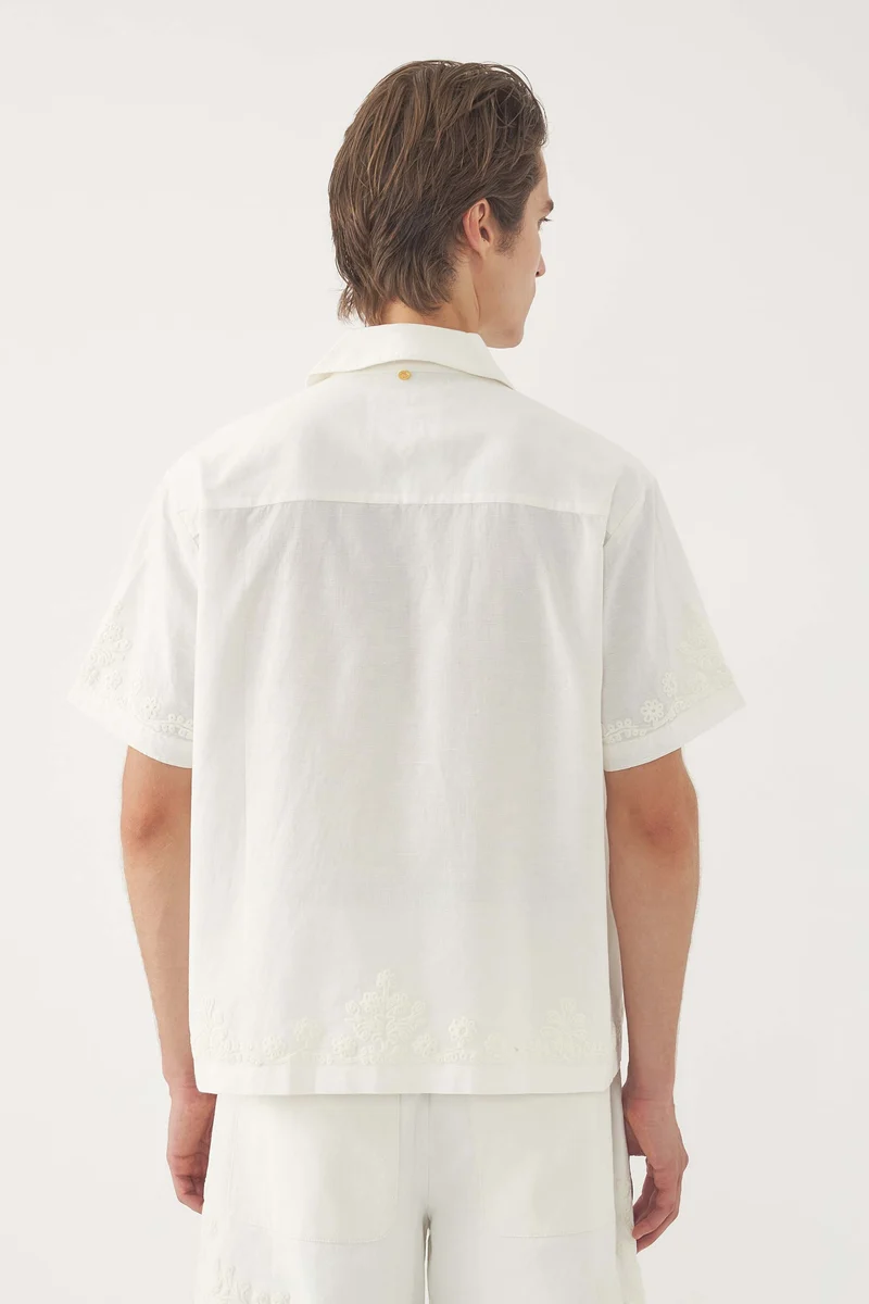 Chemise brodée Adonis