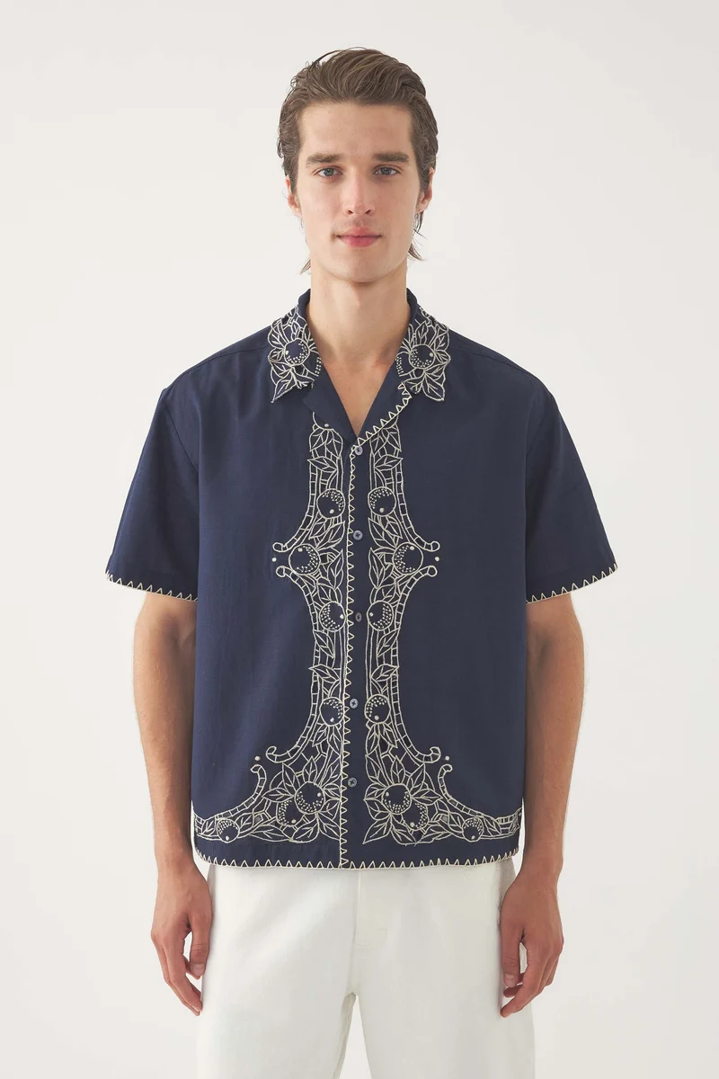 Chemise brodée Dylan