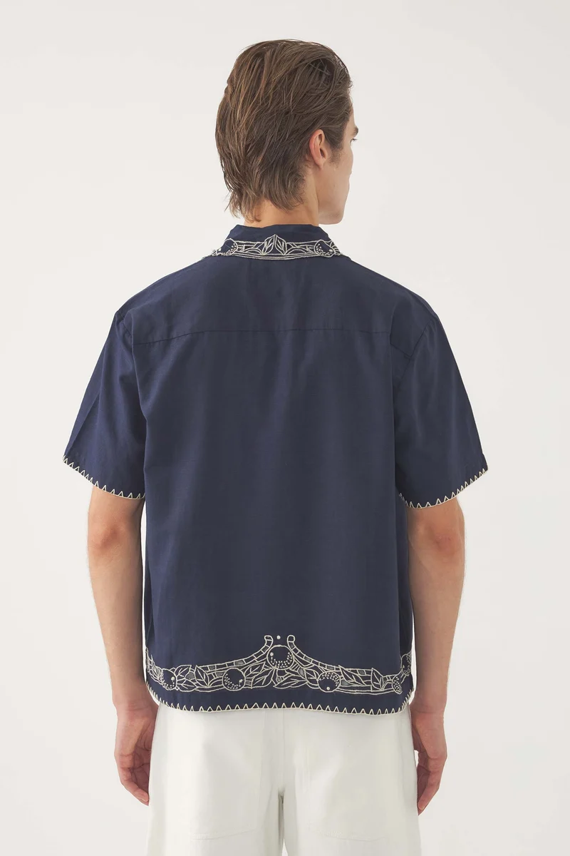 Chemise brodée Dylan