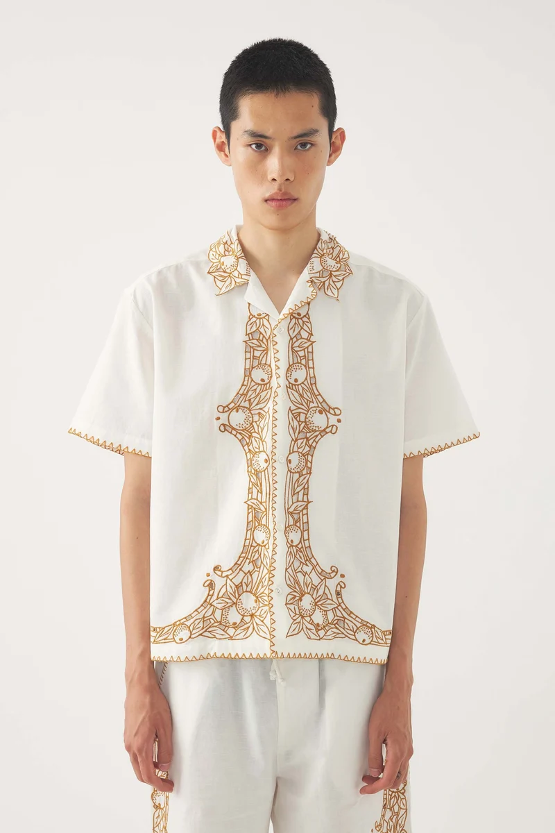 Chemise brodée Dylan