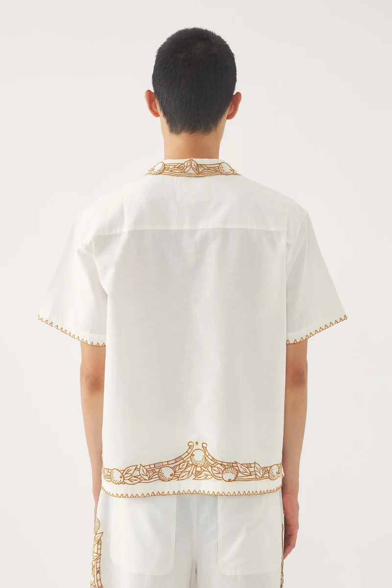 Chemise brodée Dylan