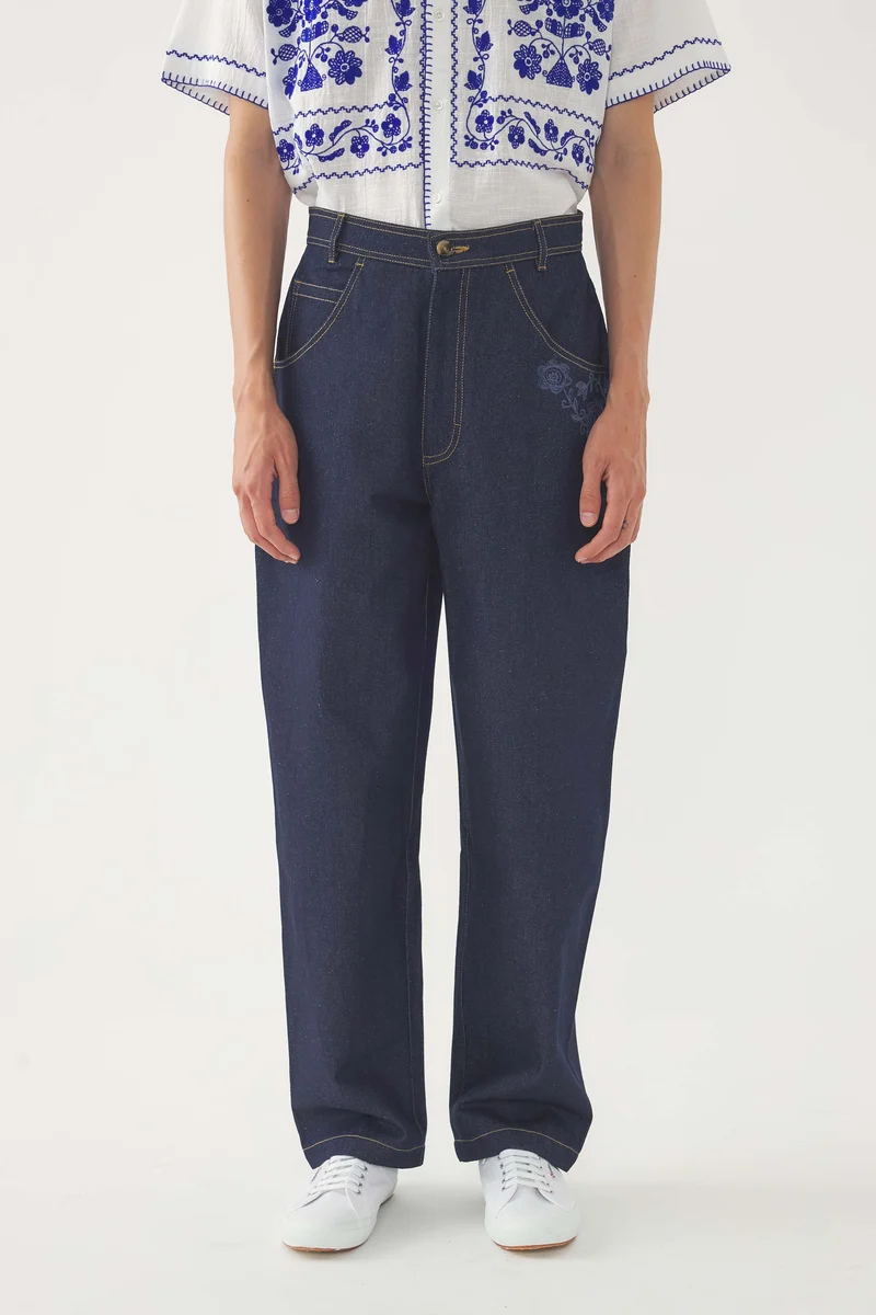 Pantalon brodé Randy