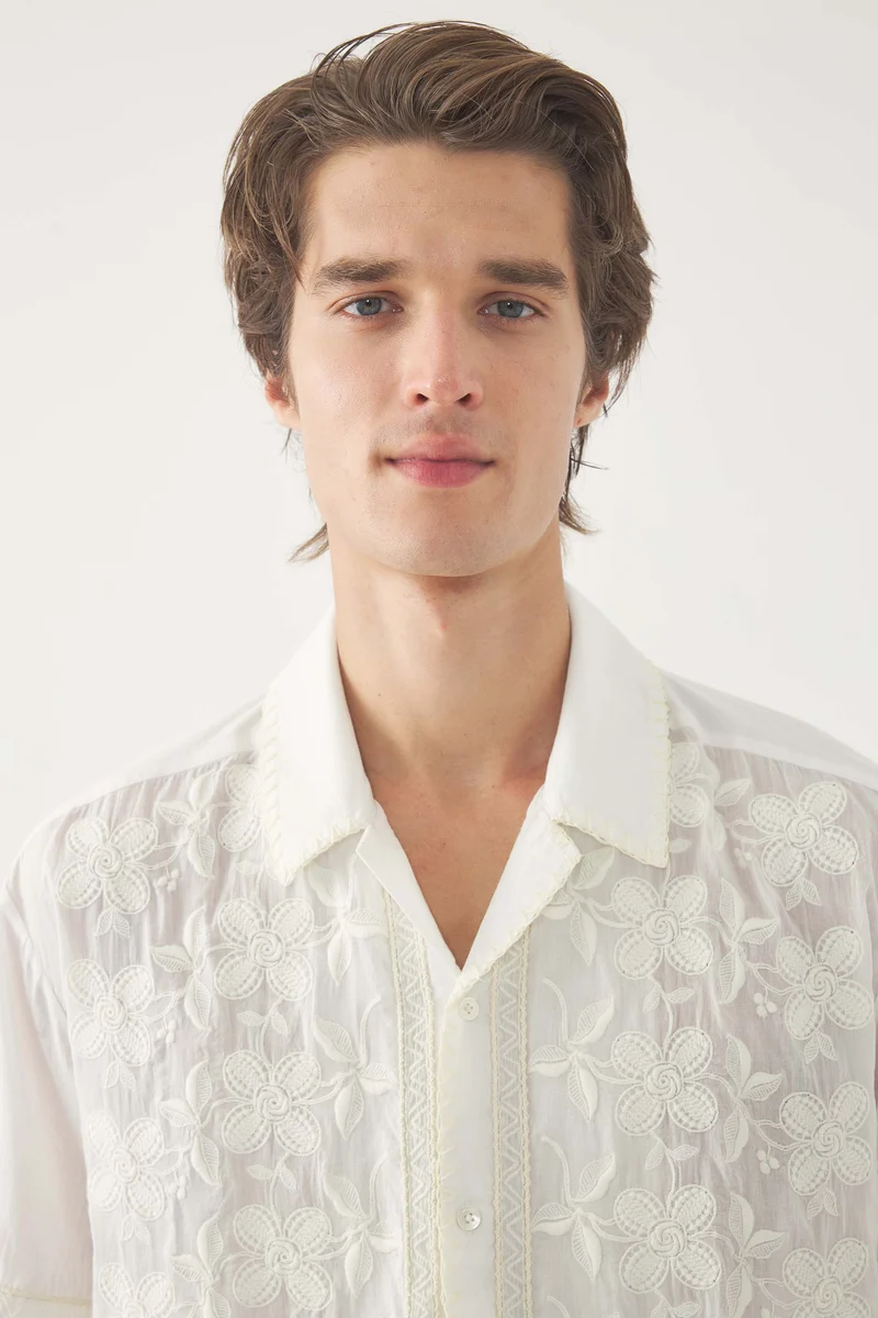 Chemise brodée Suzane