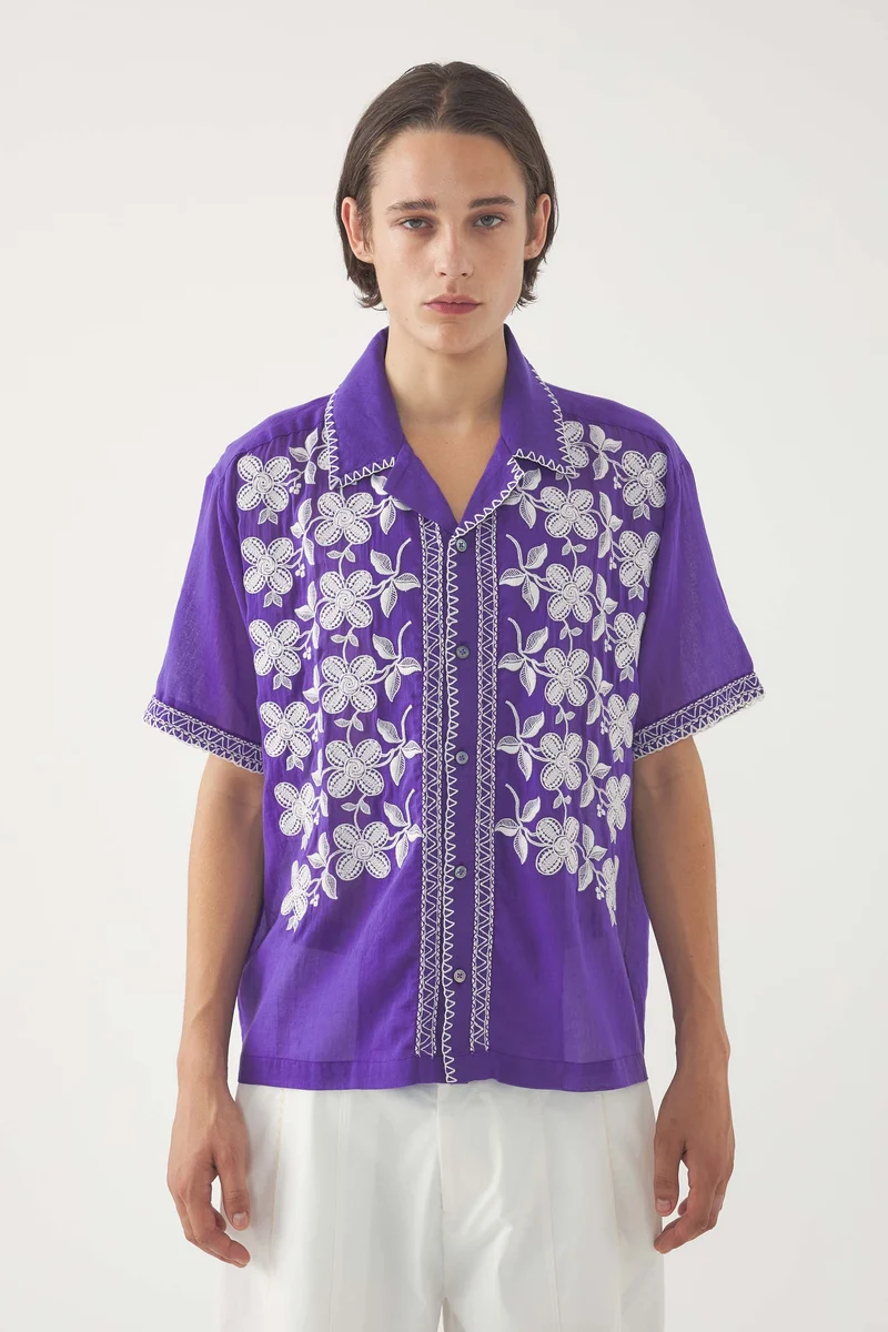 Chemise brodée Suzane