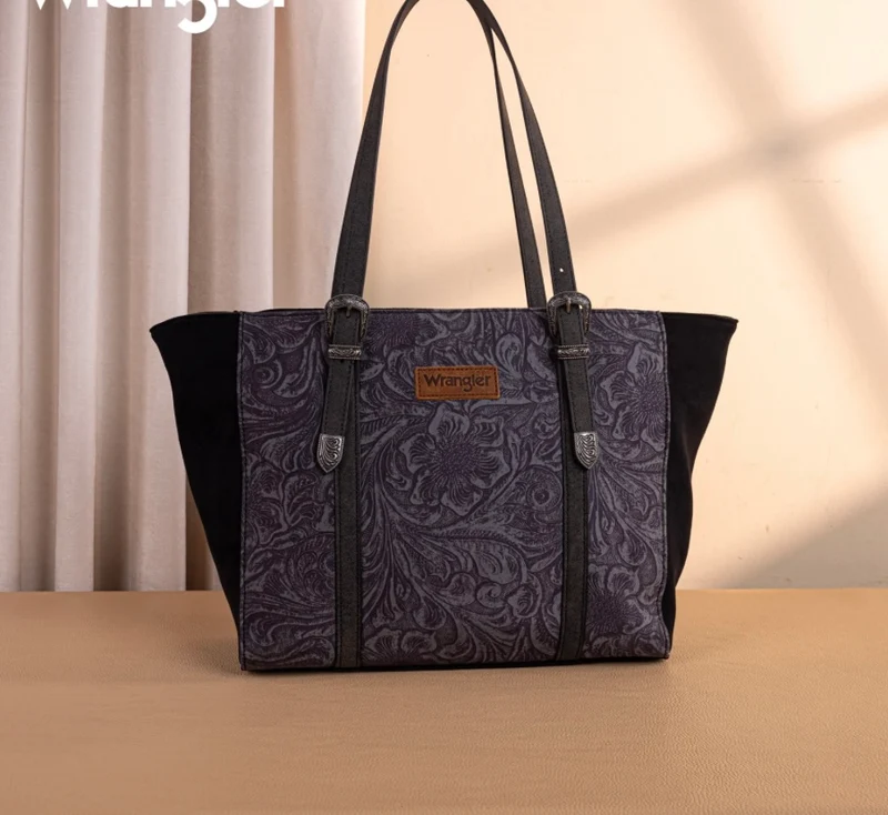 Wrangler Vintage Floral Printed Large Tote Bag