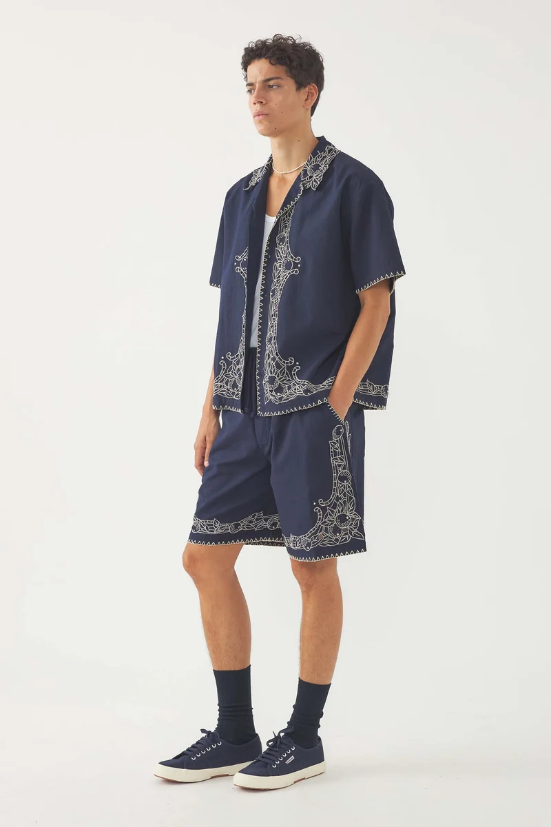 Short brodé Dylan