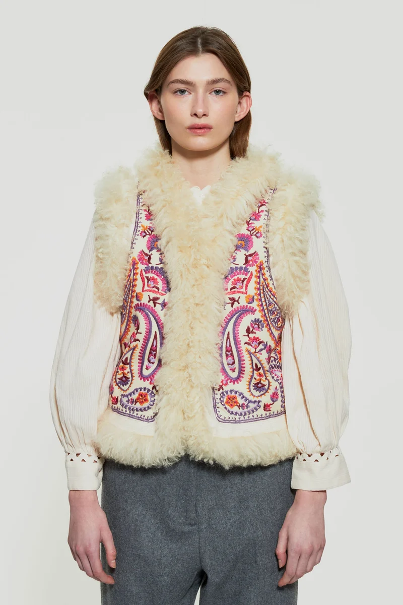Gilet sans manches brodé Wesley