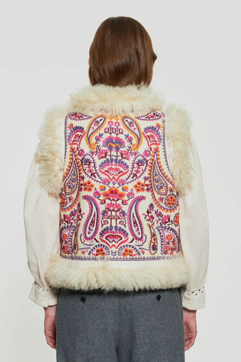 Gilet sans manches brodé Wesley