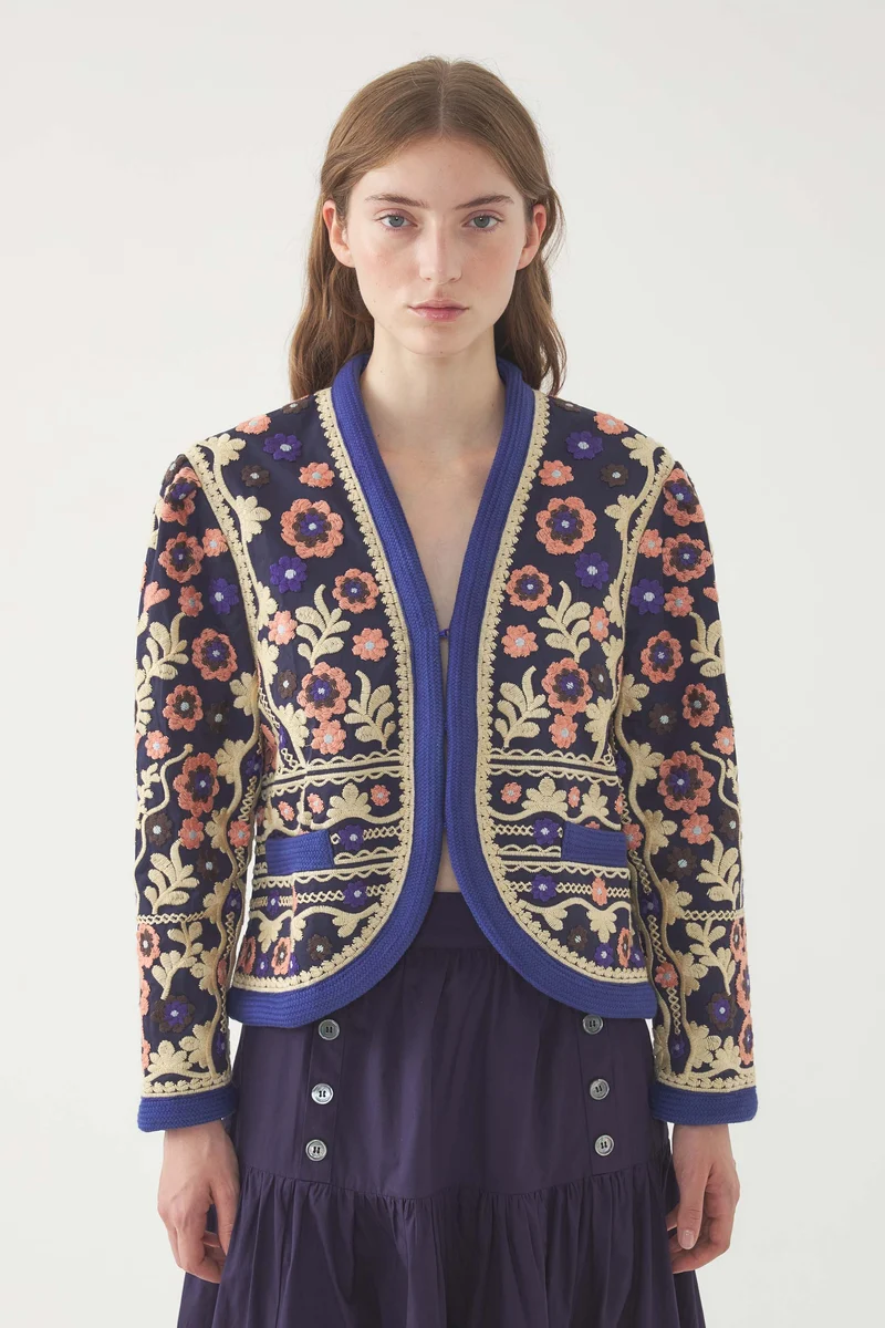 Veste brodée Ossie