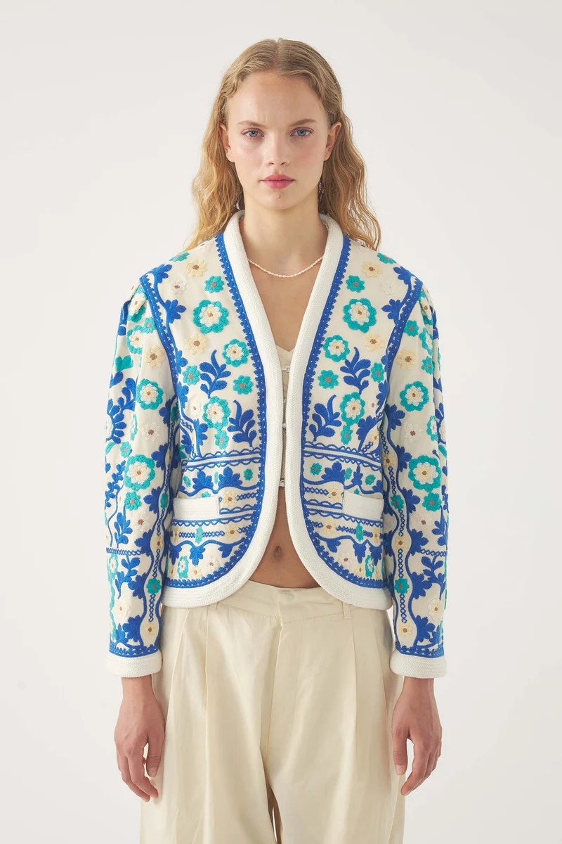 Veste brodée Ossie