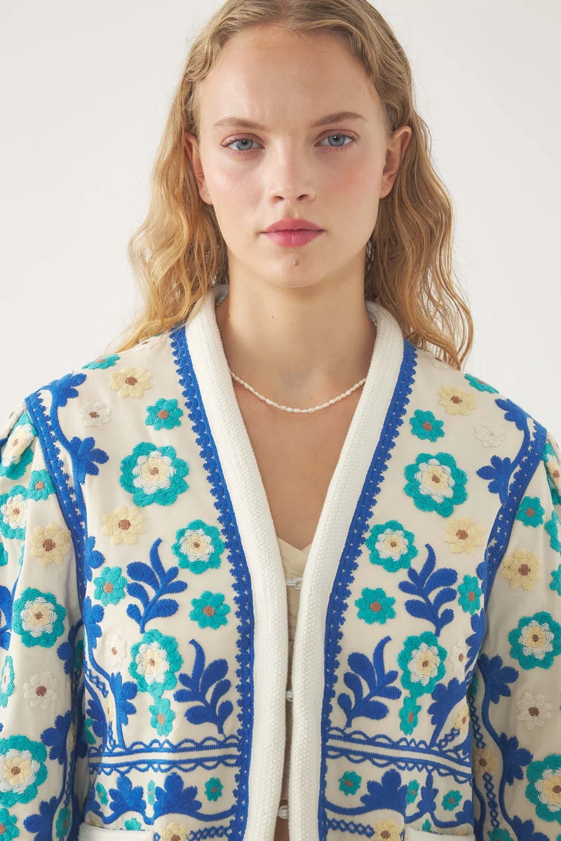 Veste brodée Ossie