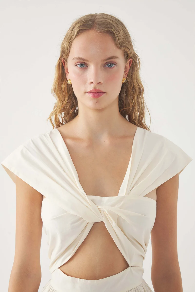 Robe cut-out brodée Mila