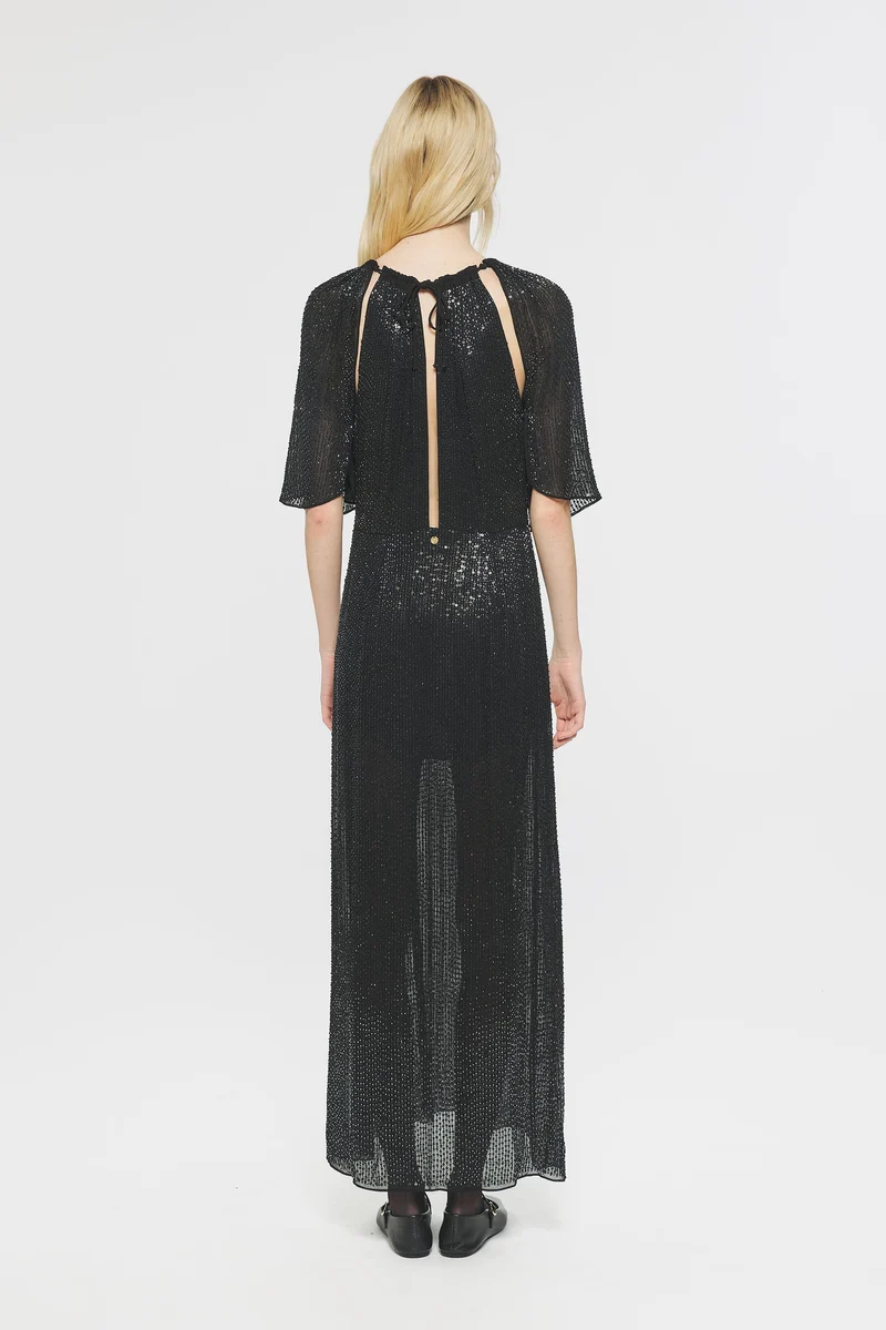 Robe longue à sequins Lune