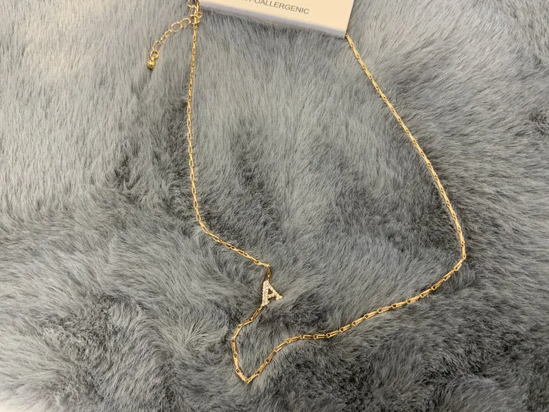 My Girl in LA Initial Necklace