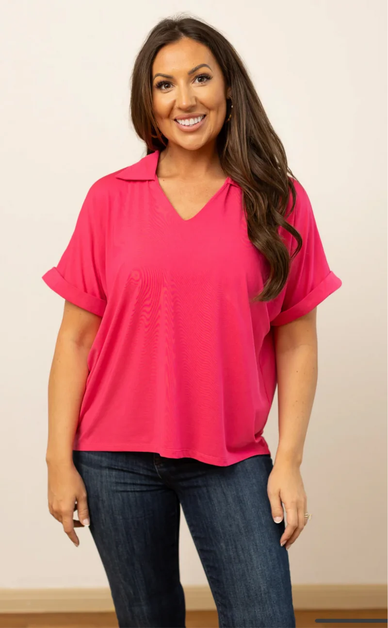 Grace+Emma Cara Collared Top