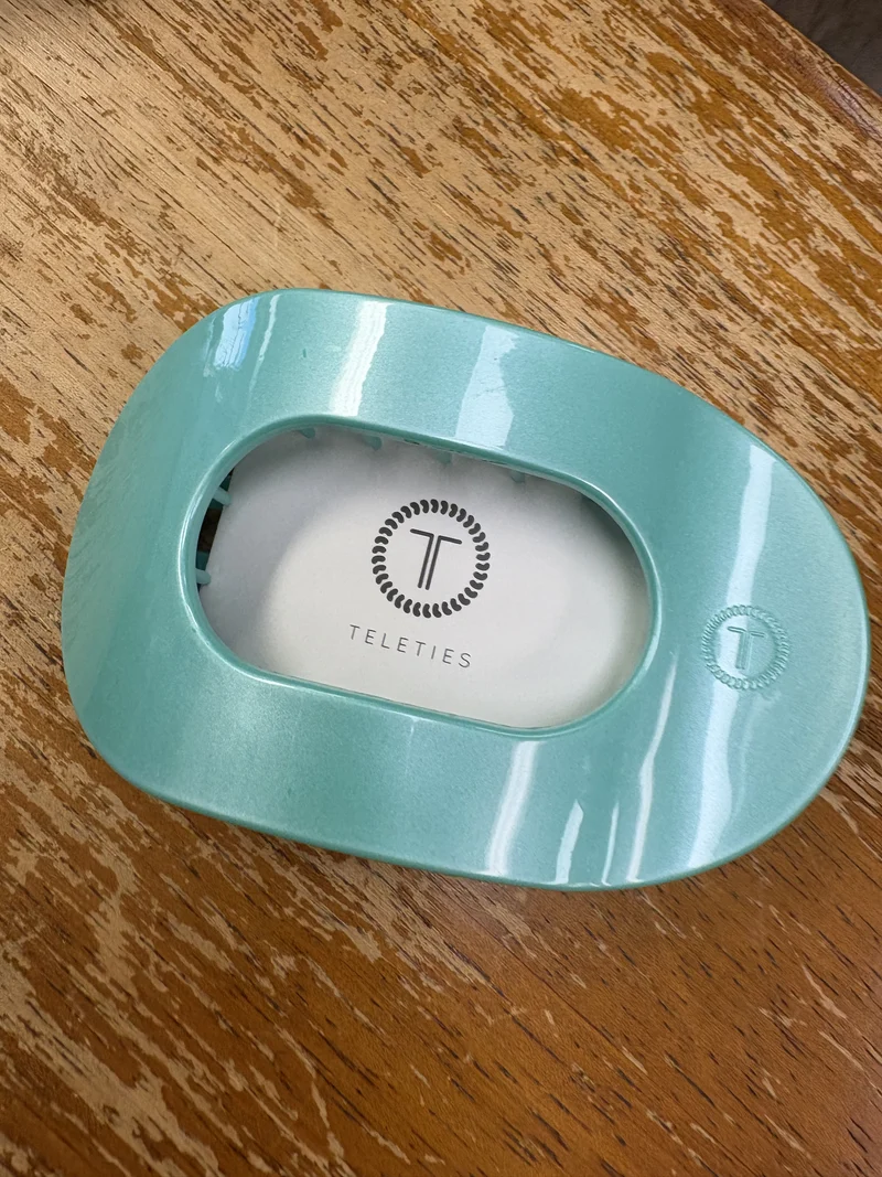 Teletie Round Flat Hair Clip Large