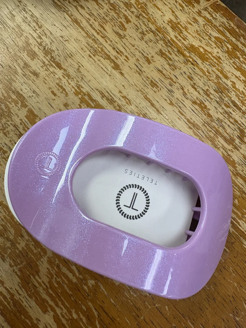 Teletie Round Flat Hair Clip Large