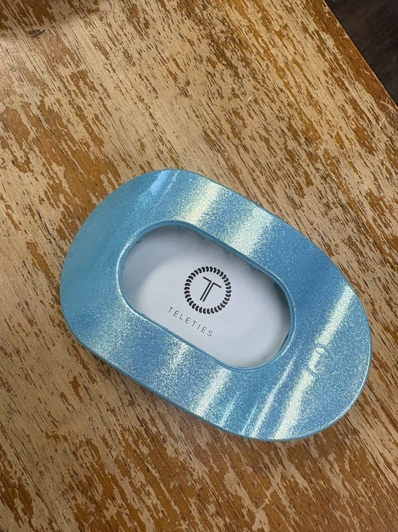 Teletie Round Flat Hair Clip Large