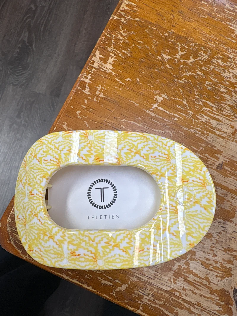 Teletie Round Flat Hair Clip Large